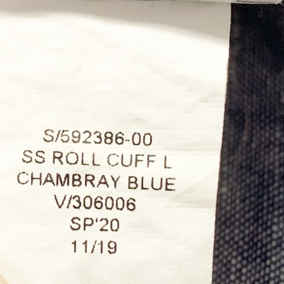 Banana Republic Factory Linen Blend Chambray Shirt Dress Pockets Rolled Cuffs 0P - Picture 11 of 11